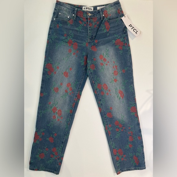 NWT PTCL Jacquard denim pants - Picture 2 of 7